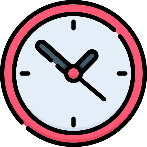 Icon showing time for bathroom cleaning service near me